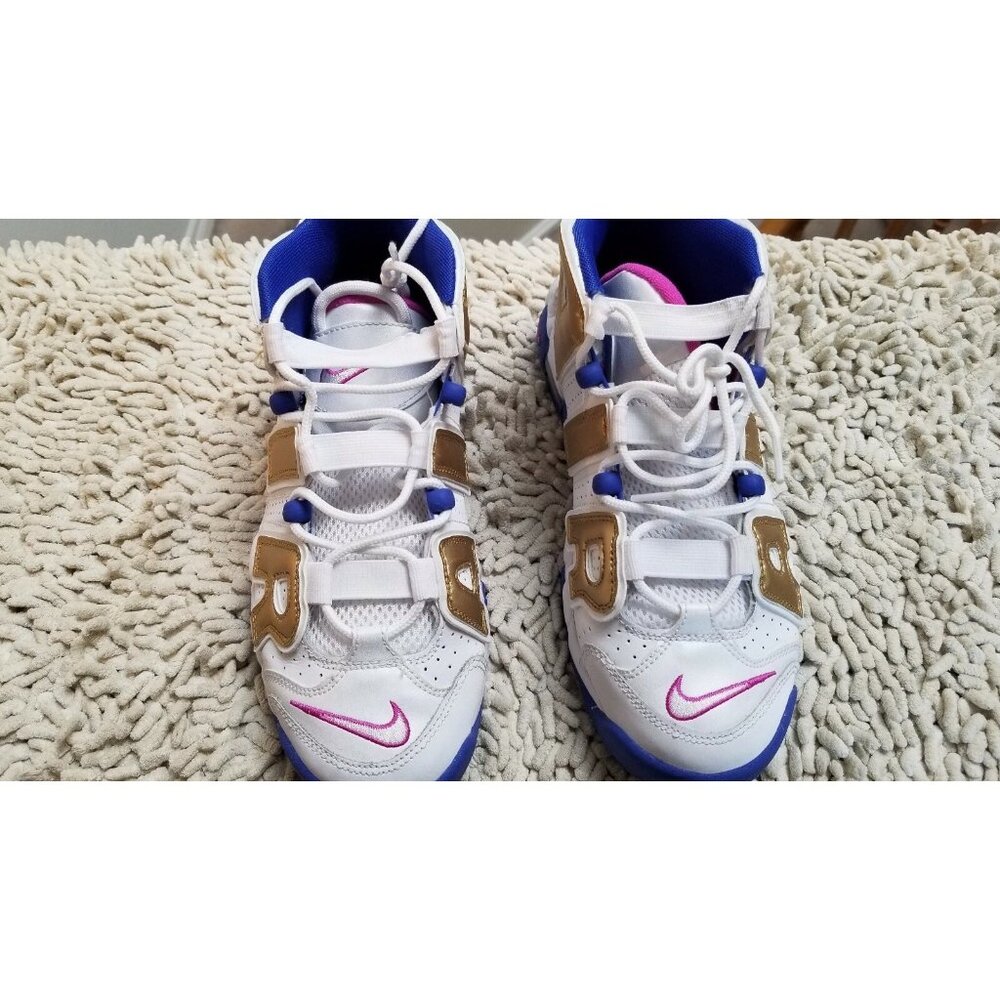 Nike Air More Uptempo GS # 415082 106 Fuchsia Gold Big Kids SZ  7